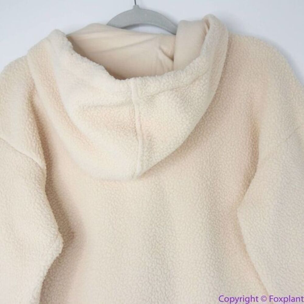 NEW Madewell (Re)sourced‎ Fleece Hooded Zip Jacket, S, NB514 - Picture 8 of 16